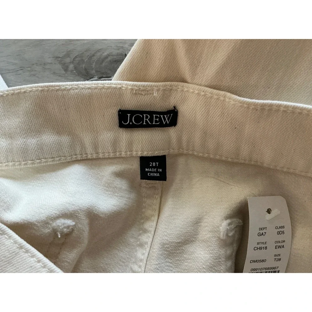 J.Crew 28T Cream Wide Leg Pants Style CH918 New With‎ Tags